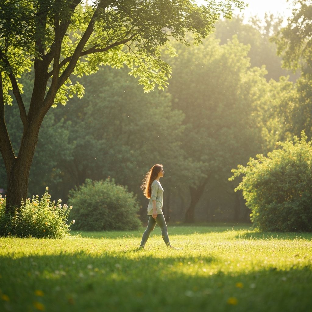 Person engaged in active lifestyle