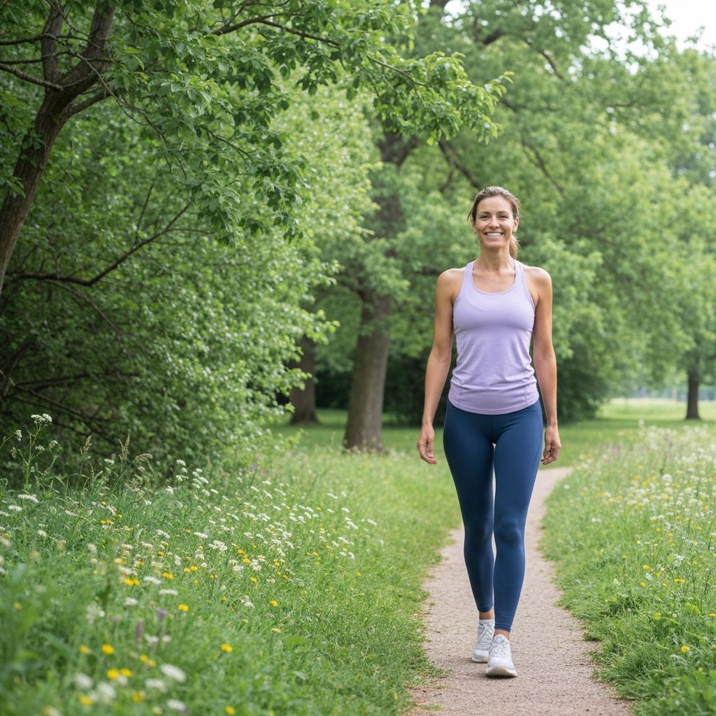 Active person in nature